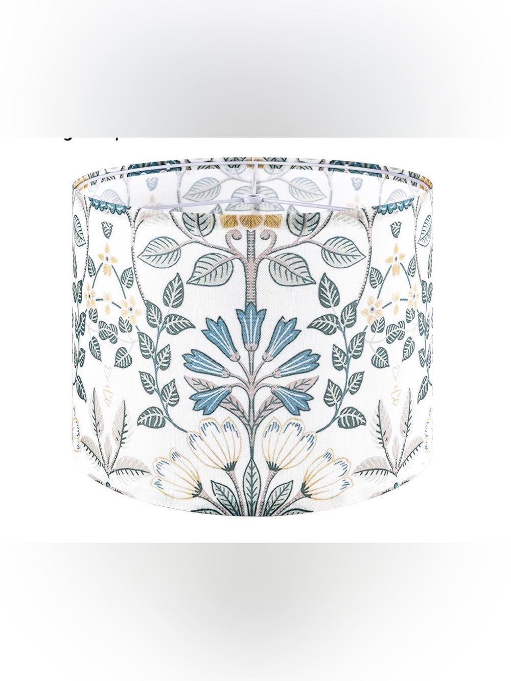 GO&SO 13" D x 10" H,Blue Green Floral Drum Lamp Shade
Polyester Fabric,Modern L